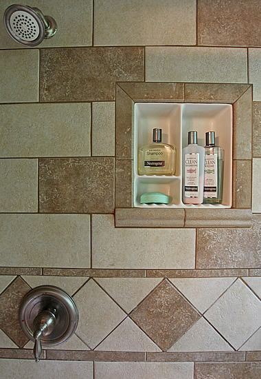 picture framed tile shampoo soap dish